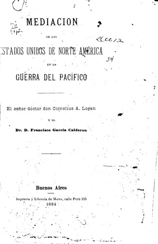 Mediacion de los Estados Unidos de Norte América en la guerra del Pacífico