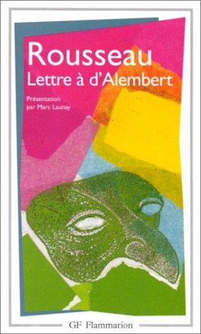 Lettre a M. D'Alembert sur les spectacles