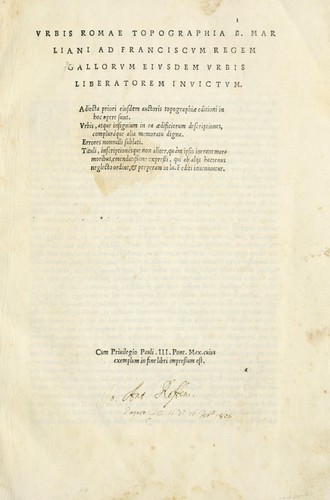 Vrbis Romae topographia