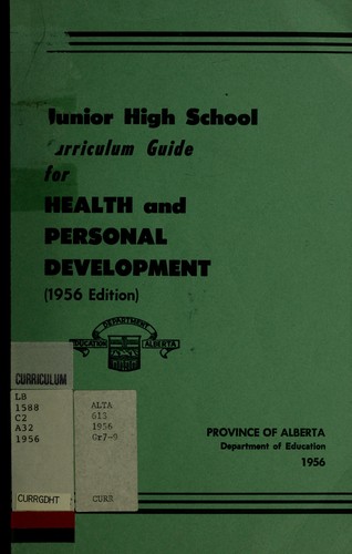 Junior high school curriculum guide for health and personal development