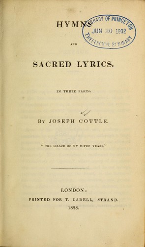 Hymns and sacred lyrics