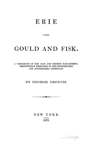 Erie under Gould and Fisk