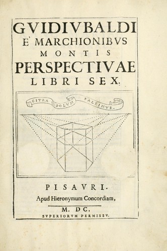 Gvidivbaldi è marchionibvs Montis Perspectivae libri sex