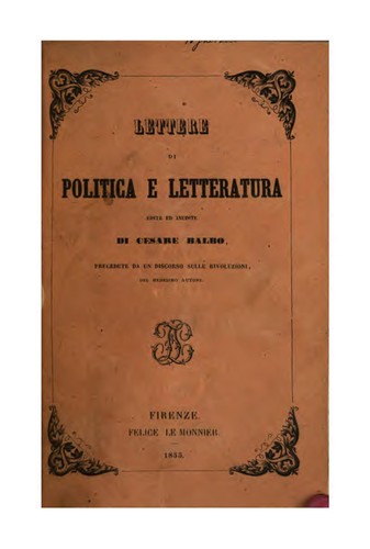 Lettere di politica e letteratura