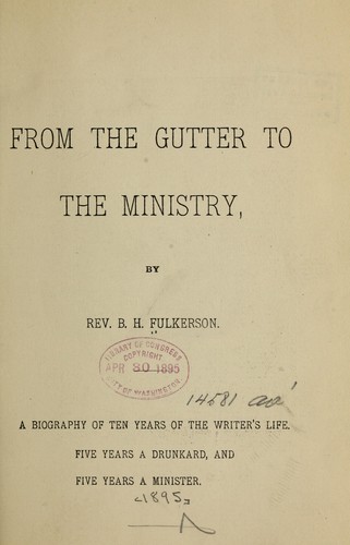 From the gutter to the ministry