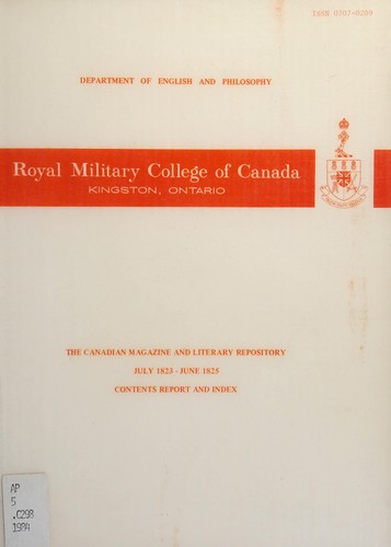 The Canadian magazine and literary repository, July 1823-June 1825