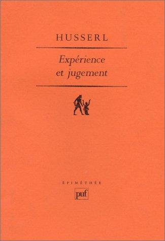 Expérience et jugement