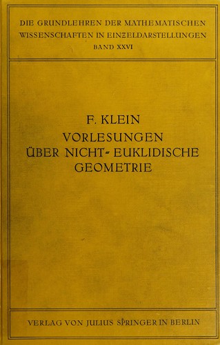 Vorlesungen über nicht-euklidische Geometrie