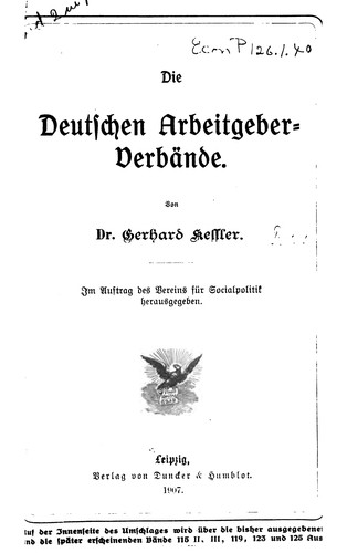 Die deutschen arbeitgebervebände