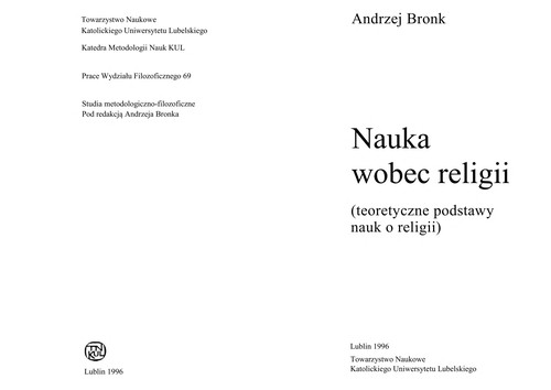 Nauka wobec religii