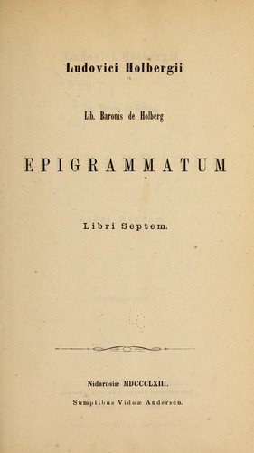 Epigrammatum libri septem