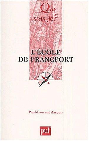 L'Ecole de Francfort