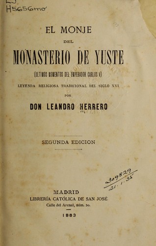 El monje del monasterio de Yuste