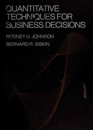 Quantitative techniques for business decisions