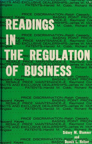 Readings in the regulation of business