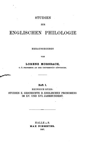 Studien über die Eigennamen im Beowulf