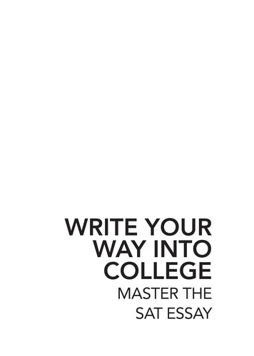 Write your way into college