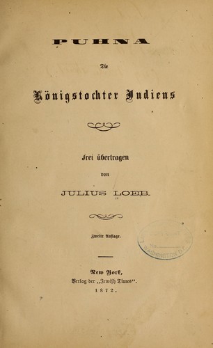 Puhna. die königstochter Indiens