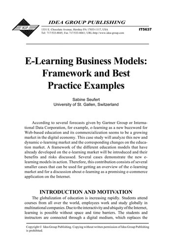 E-learning business models