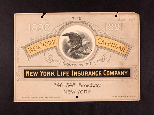 The 1890-1891 New York calendar