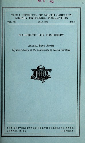 Blueprints for tomorrow