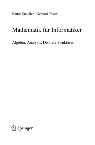 Mathematik fr informatiker/ mathematics for computer scientists