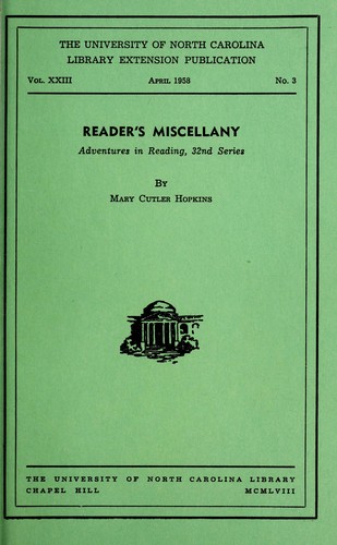 Reader's miscellany