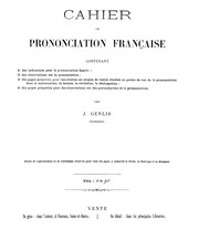 Cahier de prononciation française