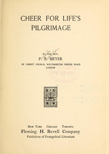Cheer for life's pilgrimage