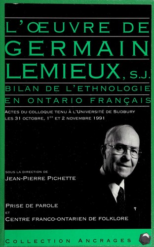 L'Oeuvre de Germain Lemieux, s.j.