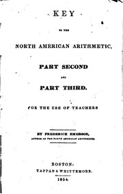 Key to the North American Arithmetic: For the Use of Teachers