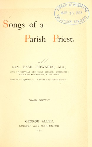 Songs of a parish priest