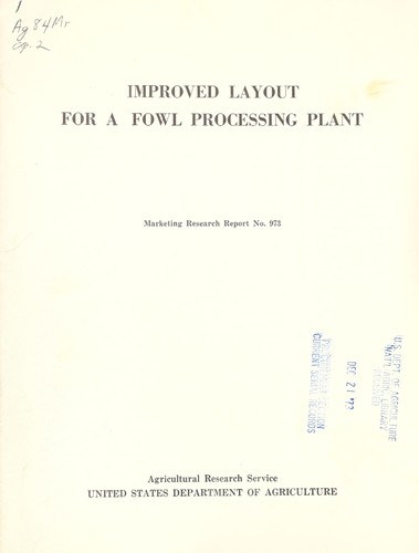 Improved layout for a fowl processing plant