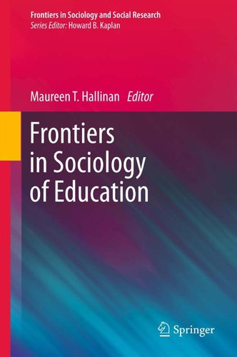 Frontiers in sociology of education