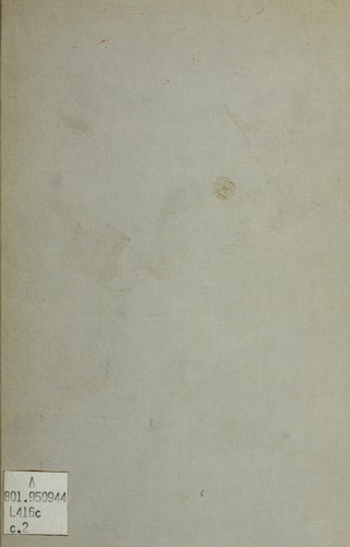Critics of consciousness; the existential structures of literature