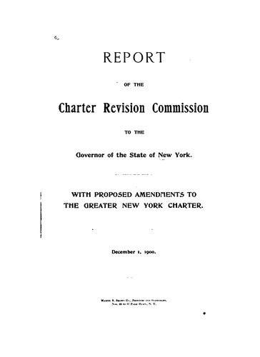 Report to the governor of the state of New York