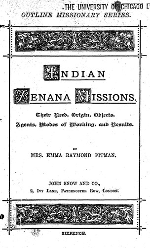 Indian zenana missions
