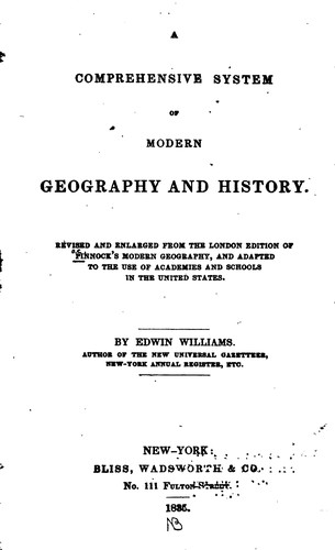 A comprehensive system of modern geography and history