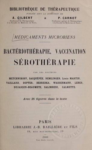Médicaments microbiens