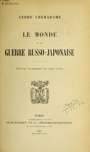 Le monde et la guerre Russo-Japonaise
