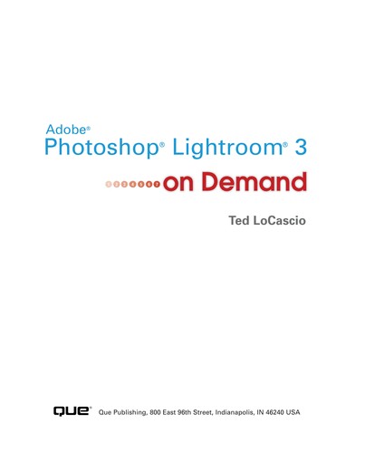 Adobe Lightroom 3 on Demand