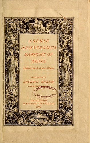 Archie Armstrong's Banquet of jests