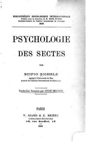 Psychologie des sectes