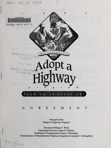 Massachusetts adopt a highway program agreement