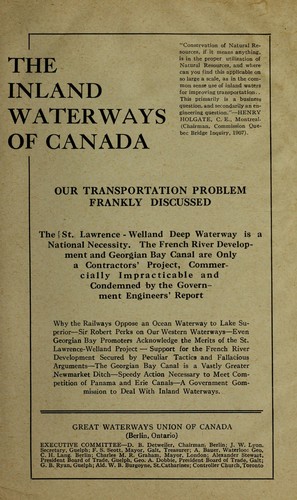 The inland waterways of Canada