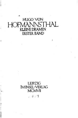 Kleine Dramen