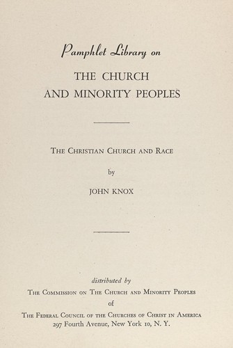 The Christian Church and race