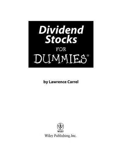 Dividend stocks for dummies