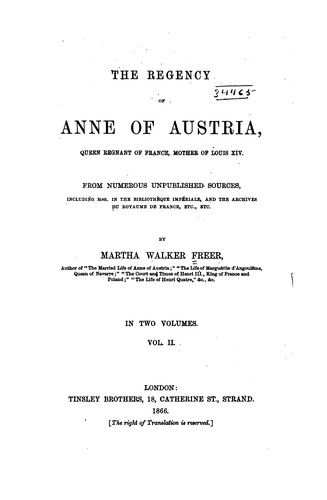 The regency of Anne of Austria