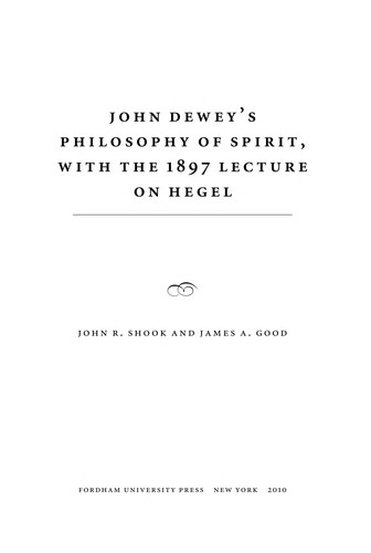 John Dewey's philosophy of spirit